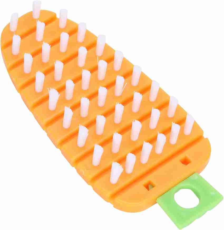 Vegetable Brush Set, Potato Scrubber Brush, Vegetable Brush Scrubber for  Food, Carrots Pattern Flexible Bendable Cleaning Tools for