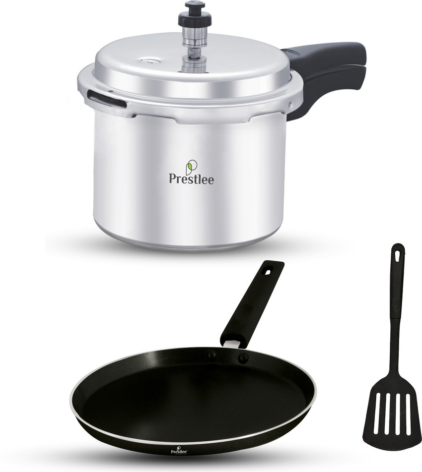 Prestlee 3 Ltr pressure Cooker combo Non Stick Coated Cookware Set
