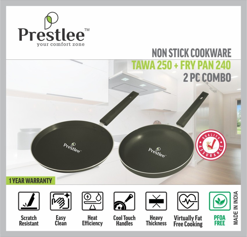 2 PC Non-Stick Fry Pan & Dosa Tawa Set (Fry Pan + Dosa Tawa)