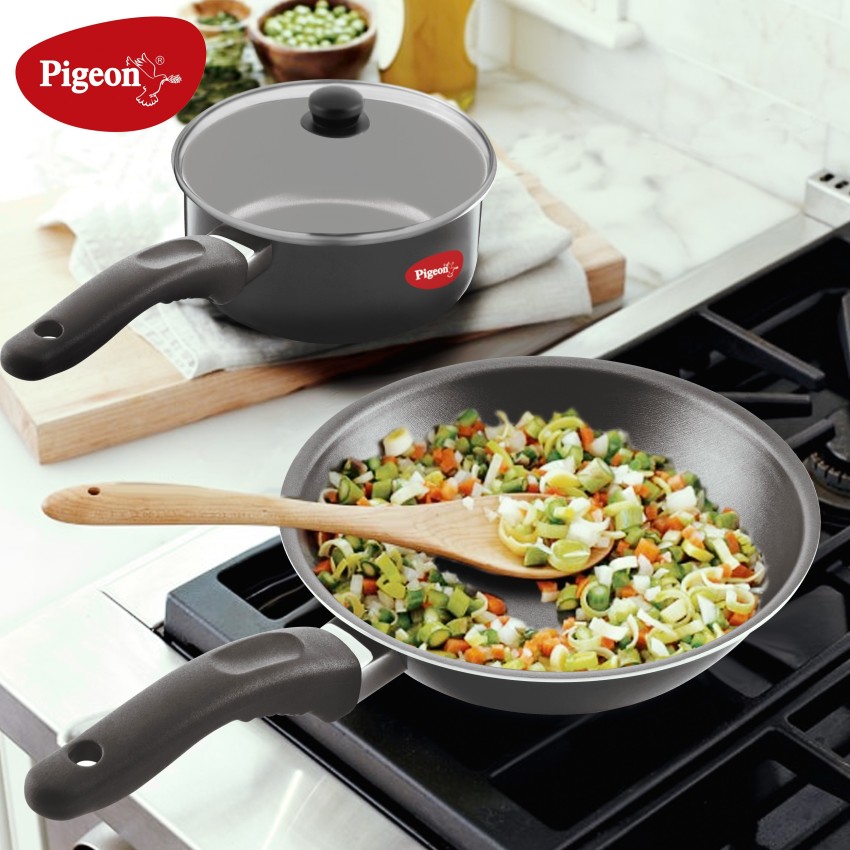 Pigeon Nonstick Skillet 11 - Triple Layer Scratch Resistant Coating f –  Vedic Satvic