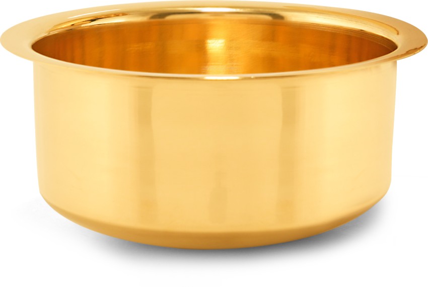Buy Arra brass tea pan with wooden handle Online - Ellementry