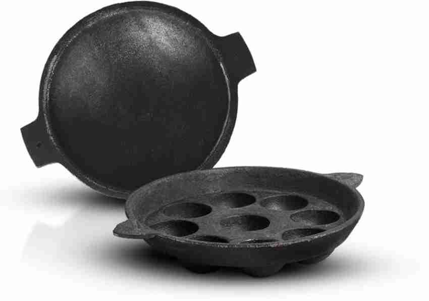  The Indus Valley Pre-Seasoned Cast Iron Paniyaram Pan