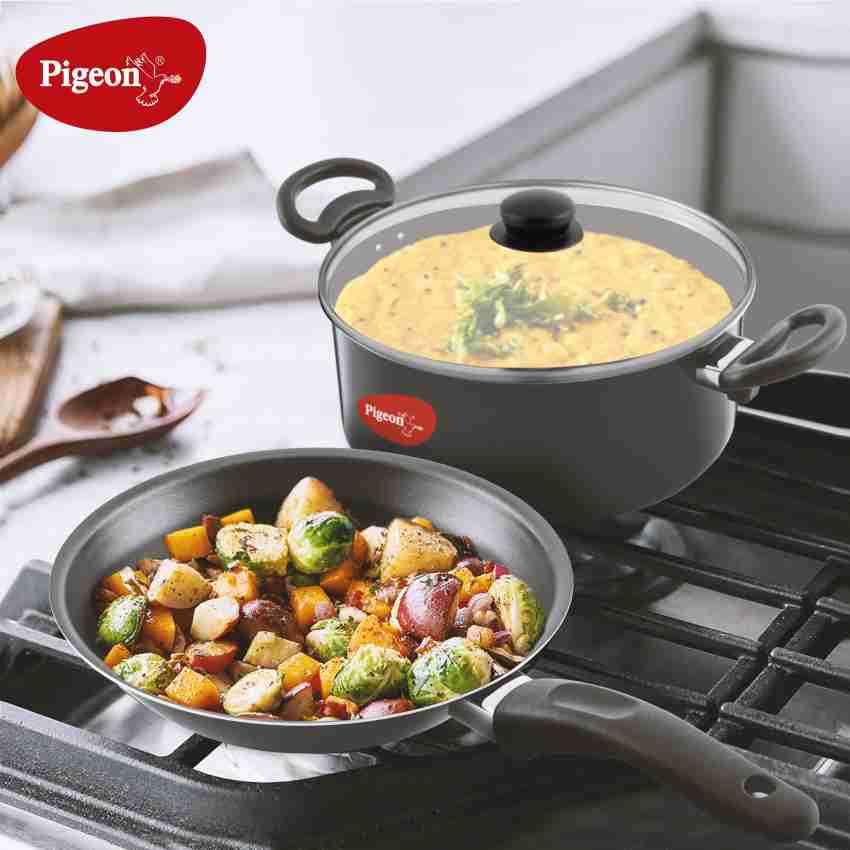 Pigeon Master Chef Non-Stick Coated Cookware Set Price in India - Buy  Pigeon Master Chef Non-Stick Coated Cookware Set online at