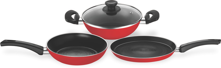 Pigeon non stick cookware set price sale