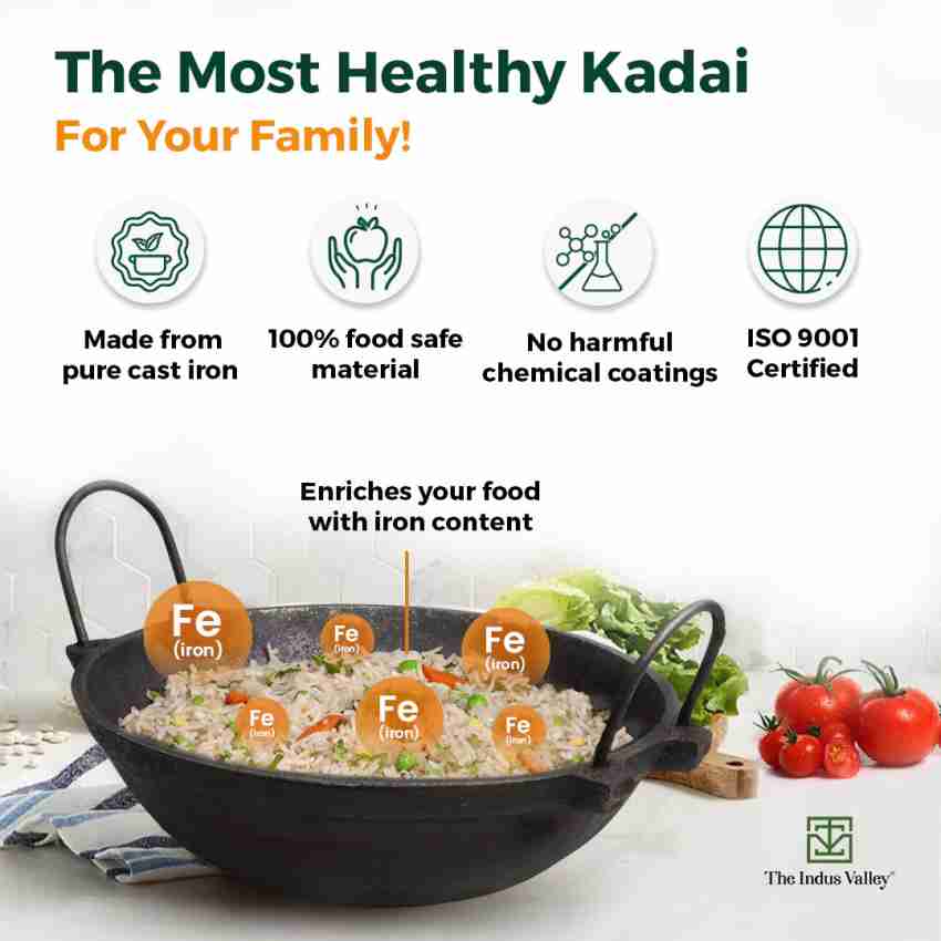 Kadai is one of the most used cookware in the Indian kitchen, By replacing  your usual one with our cast iron Kadai, you can have healthy…