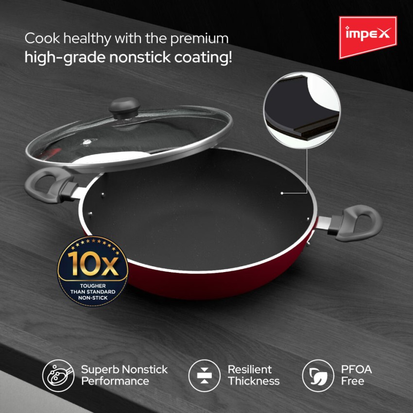 Impex ITP-2820 Induction Base Nonstick Aluminium Tawa Pan (28