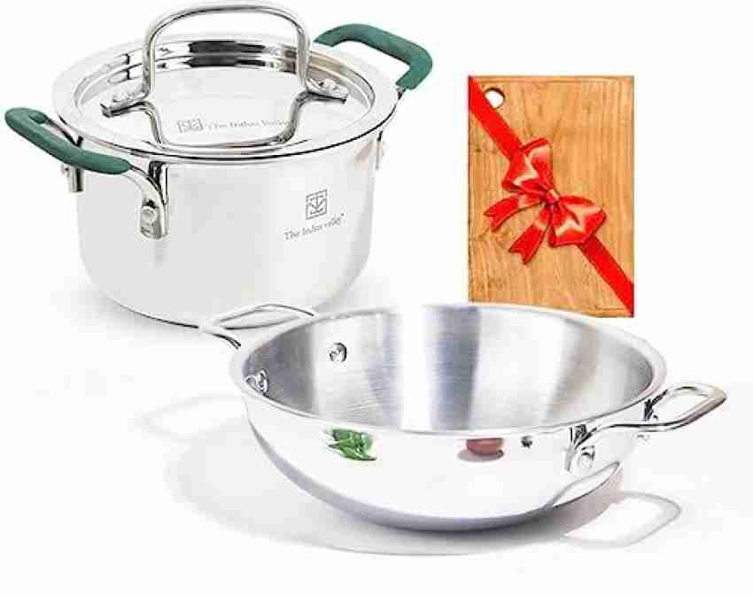 The Indus Valley Triply Stainless Steel Casserole/Biryani Pot