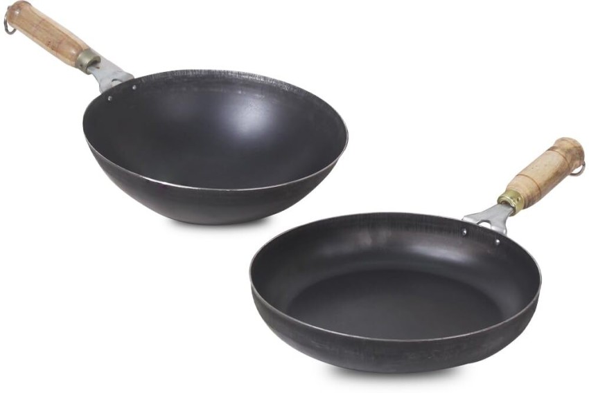 The Indus Valley Pre-Seasoned Cast Iron Breakfast Combo Set - (Super Smooth  Tawa 28 cms + Appam Pan 23 cms) Cookware Set | Healthy Cooking | Gas Compa