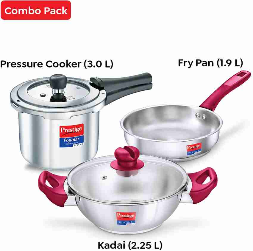 Prestige stainless steel kadai pressure cooker top