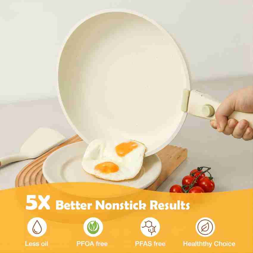  Carote Non Stick Frying Pan, Omlette Egg Pan, Granite pan for  Cooking, Fry pan, 20cm: Home & Kitchen