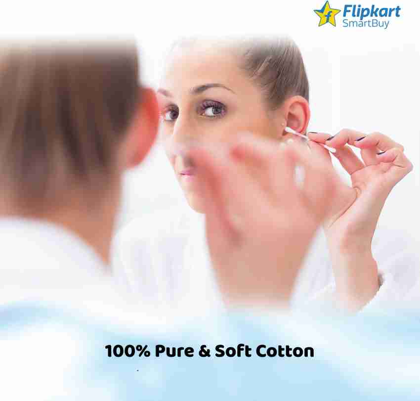 Flipkart SmartBuy 100 Pure Cotton Buds with Paper Stick