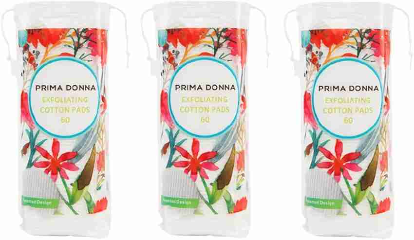 Prima Donna Patented Cotton Exfoliating Pads for Face Cleansing