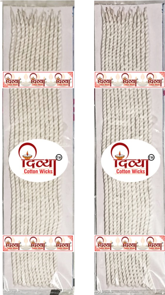 Cotton Long Or Lambi Diya Batti/Long Cotton Wicks Two Colour