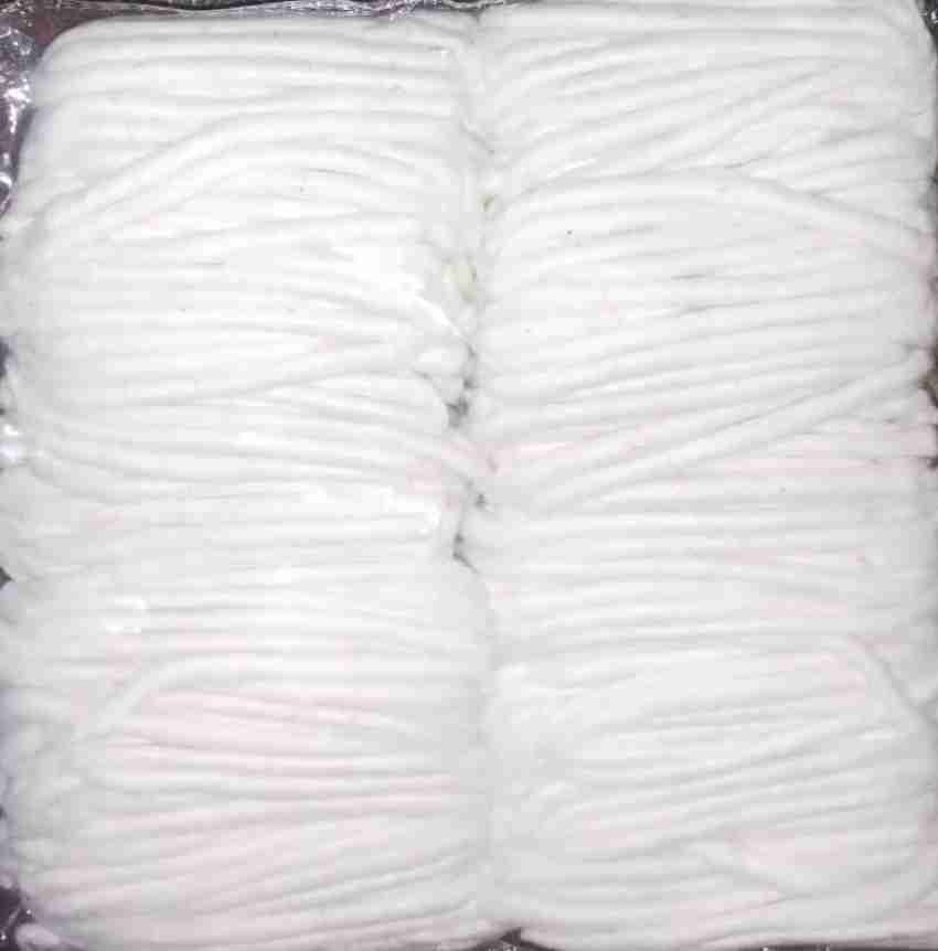 Aashita Creations White Twisted Long Cotton Wicks Lambi Double Diya Batti  Rui Batti for Pooja (Pack of 100 x 12 Packet,1200 Wicks) Akhand Jyot Batti