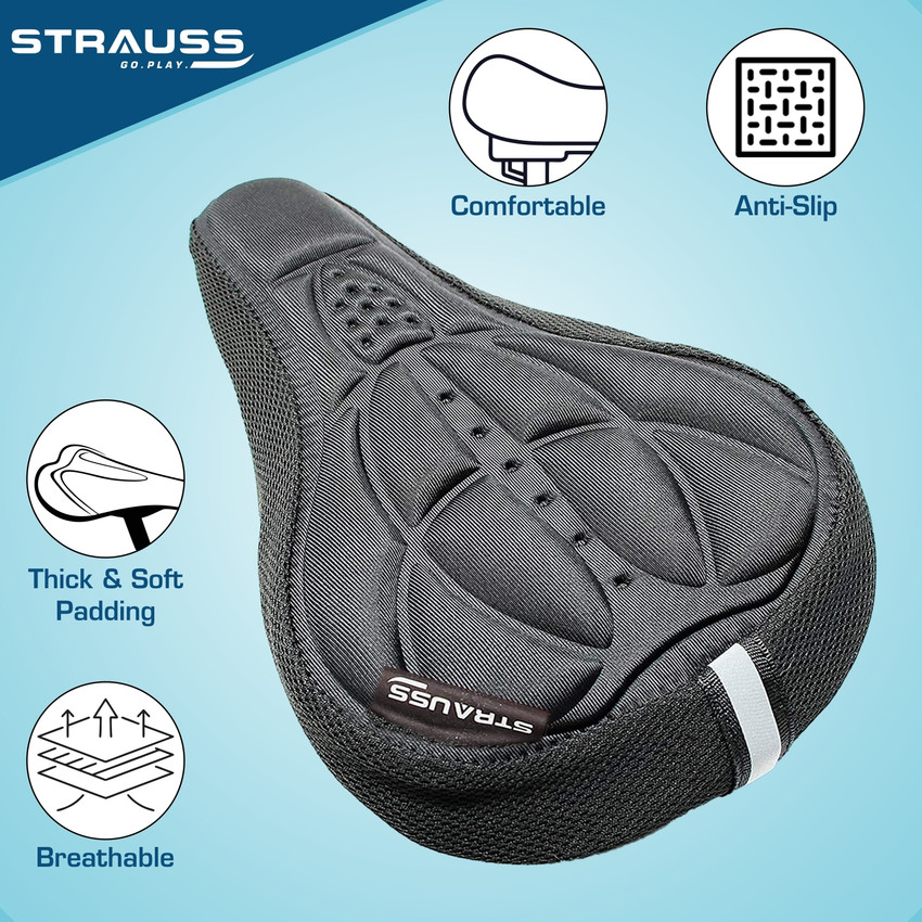 Strauss 3D Sponge Seat Cushion Bicycle Seat Cover Free Size Buy Strauss 3D Sponge Seat Cushion Bicycle Seat Cover Free Size Online at Best Prices in India Cycling Flipkart