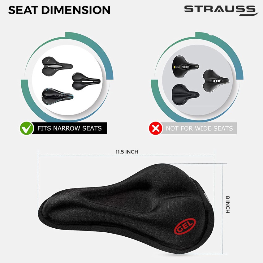 Silicone seat cover clearance for cycle