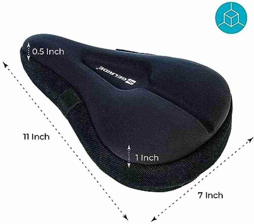 GELRIDE Premium 3D Gel Bicycle Saddle Seat Cushion Cover for