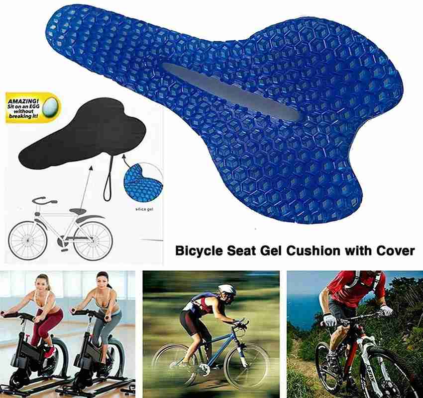 Chromoto Bicycle Cushion Exercise Bike Seat Gel Sitter Padded Bicycle Seat Cover Free Size Buy Chromoto Bicycle Cushion Exercise Bike Seat Gel Sitter Padded Bicycle Seat Cover Free Size Online at