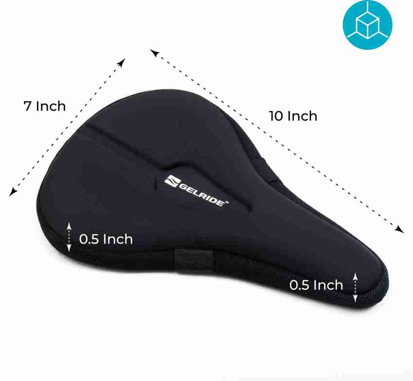 GELRIDE Premium 2D Gel Bicycle Saddle Seat Cushion Cover for