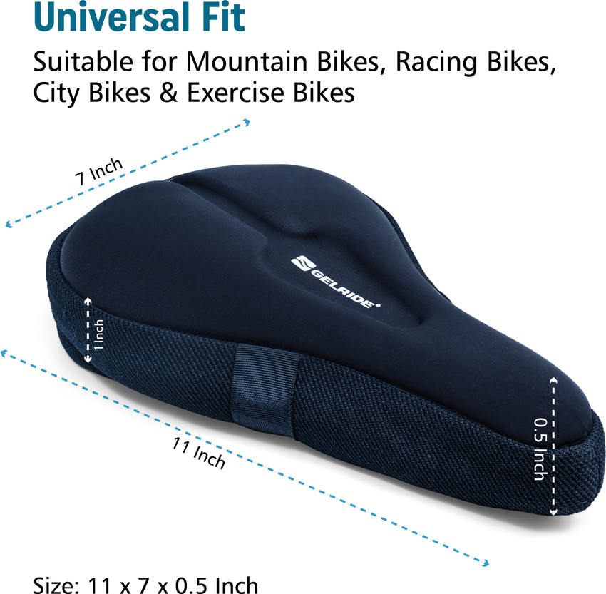 GELRIDE Premium 3D Gel Bicycle Saddle Seat Cushion Cover for Indoor Outdoor Cycling Bicycle Seat Cover Free Size Buy GELRIDE Premium 3D Gel Bicycle Saddle Seat Cushion Cover for Indoor Outdoor