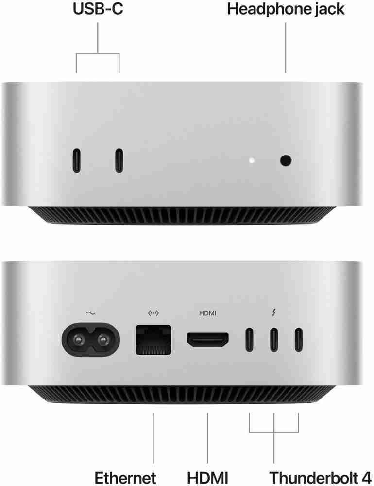 Apple MU9D3HN/A M4 Chip (16 GB RAM/10-core GPU Graphics/256 GB SSD Capacity/macOS Sequoia) Mini Tower Price in India - Buy Apple MU9D3HN/A M4 Chip (16 GB RAM/10-core GPU Graphics/256 GB SSD Capacity/macOS Apple MU9D3HN/A M4 Chip (16 GB RAM/10-core GPU Graphics/256 GB SSD Capacity/macOS Sequoia) Mini Tower Price in India - Buy Apple MU9D3HN/A M4 Chip (16 GB RAM/10-core GPU Graphics/256 GB SSD Capacity/macOS