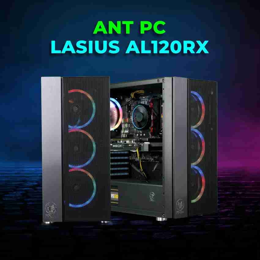 ANT PC LASIUS AL120RX Intel i3 12100F (8 GB RAM/AMD Radeon RX 6600 8GB Graphics/256 GB SSD Capacity/Windows 10 (64-bit)/8 GB Graphics Memory) Gaming Tower Price in India - Buy ANT PC ANT PC LASIUS AL120RX Intel i3 12100F (8 GB RAM/AMD Radeon RX 6600 8GB Graphics/256 GB SSD Capacity/Windows 10 (64-bit)/8 GB Graphics Memory) Gaming Tower Price in India - Buy ANT PC