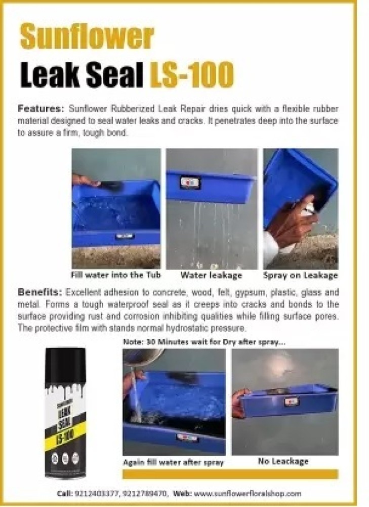 Bhagat Waterproof Leak Filler Spray Rubber Flex Repair - Seal Cracks Holes  Leaks Crack Filler Price in India - Buy Bhagat Waterproof Leak Filler Spray  Rubber Flex Repair - Seal Cracks Holes