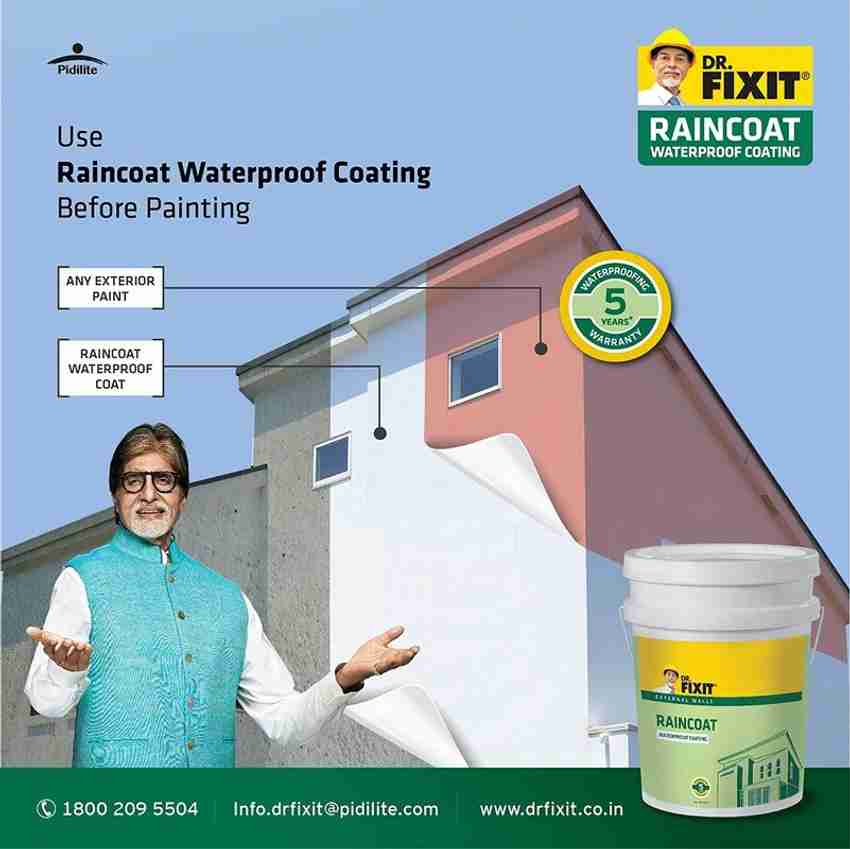 Dr. Fixit 643 Raincoat Waterproof Coating For External Walls Crack Filler Price in India Buy Dr. Fixit 643 Raincoat Waterproof Coating For External Walls Crack Filler online at Flipkart