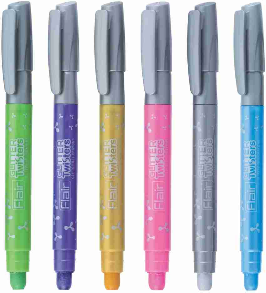 Faber-Castell Neon Gel Crayon Set - 6 Twistable Gel Crayons for Kids