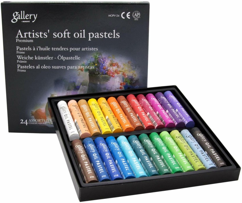 Soft Oil Pastel for Artist MUNGYO Gallery Premium 24 Colors