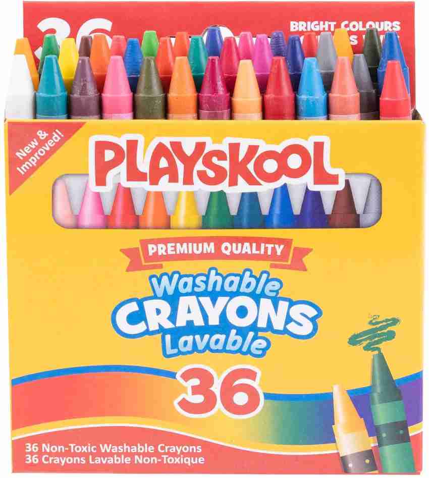 Washable Non toxic Crayons 36 Vibrant Colors Safe Mess free - Temu