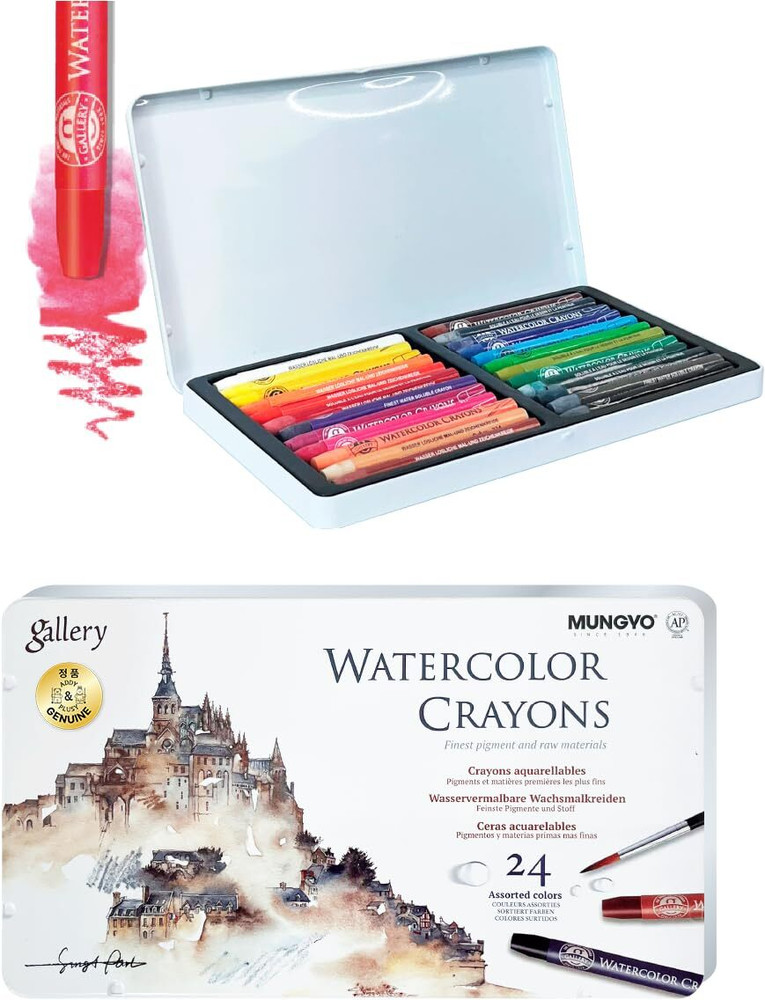 Watercolor crayons deals