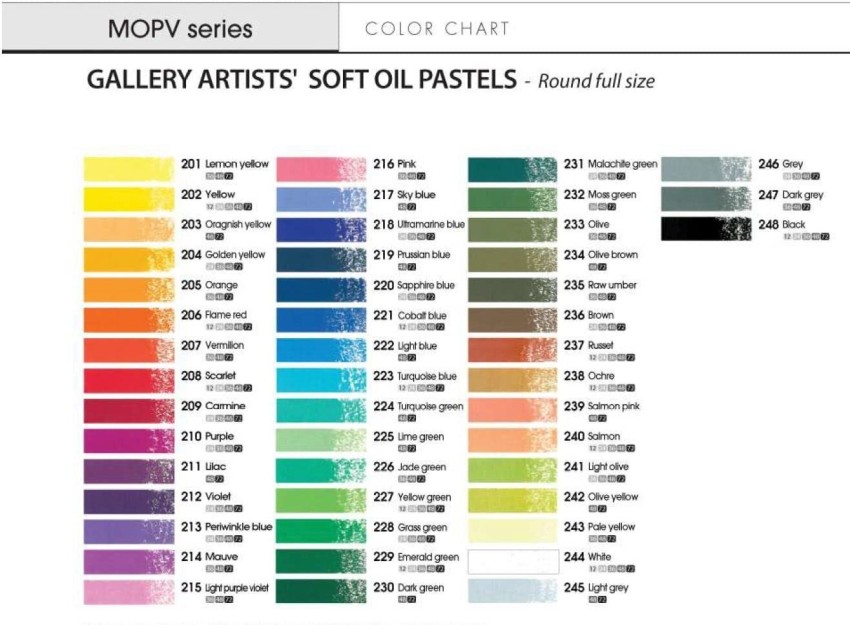 Mungyo Gallery Artists' Soft Oil Pastel Sets