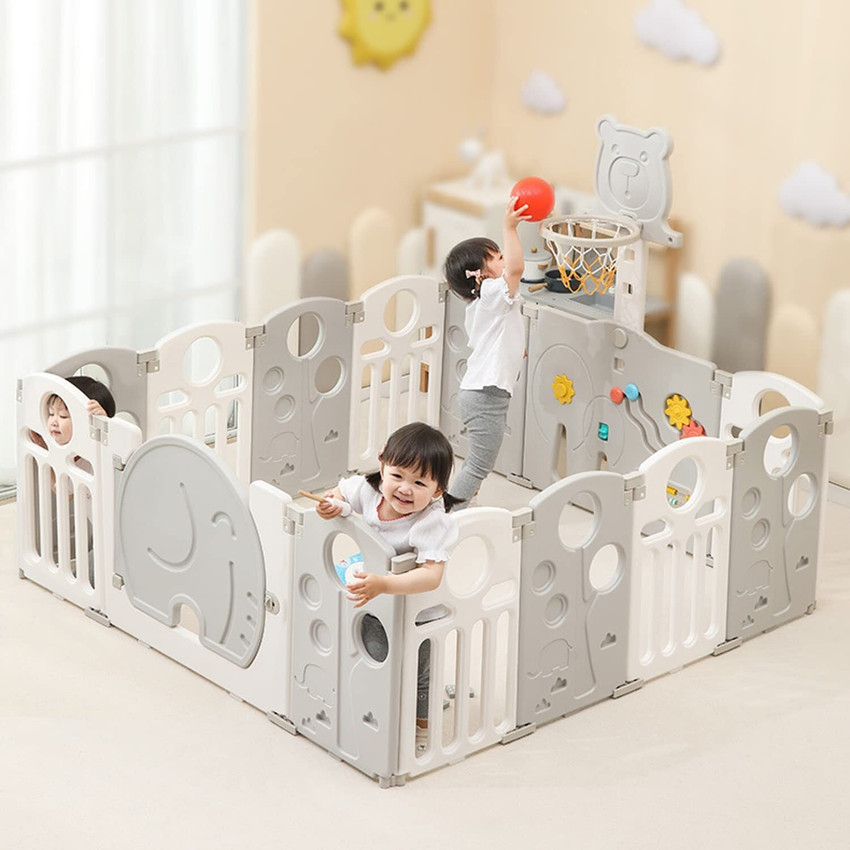 Baby playpen 16 panels top