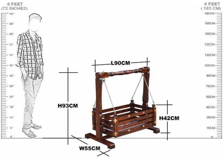 Solid wood cradle sales