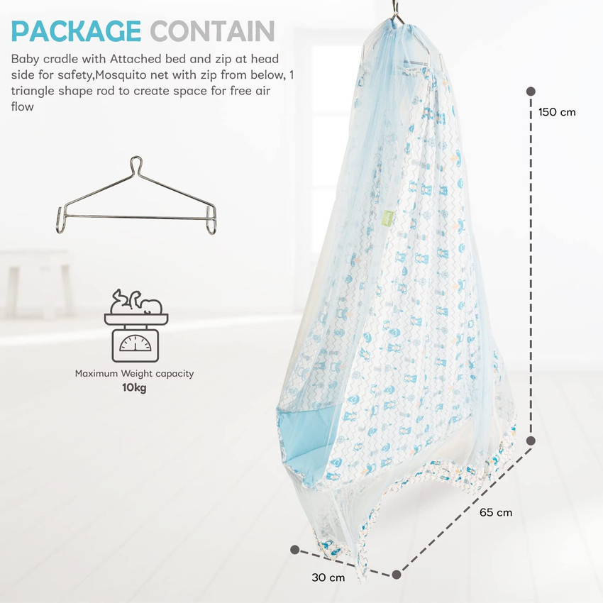 baybee Newborn Baby Swing Hanging Cradle with Mosquito Net Spring Baby Cotton Cradles Buy Baby Care Products in India Flipkart