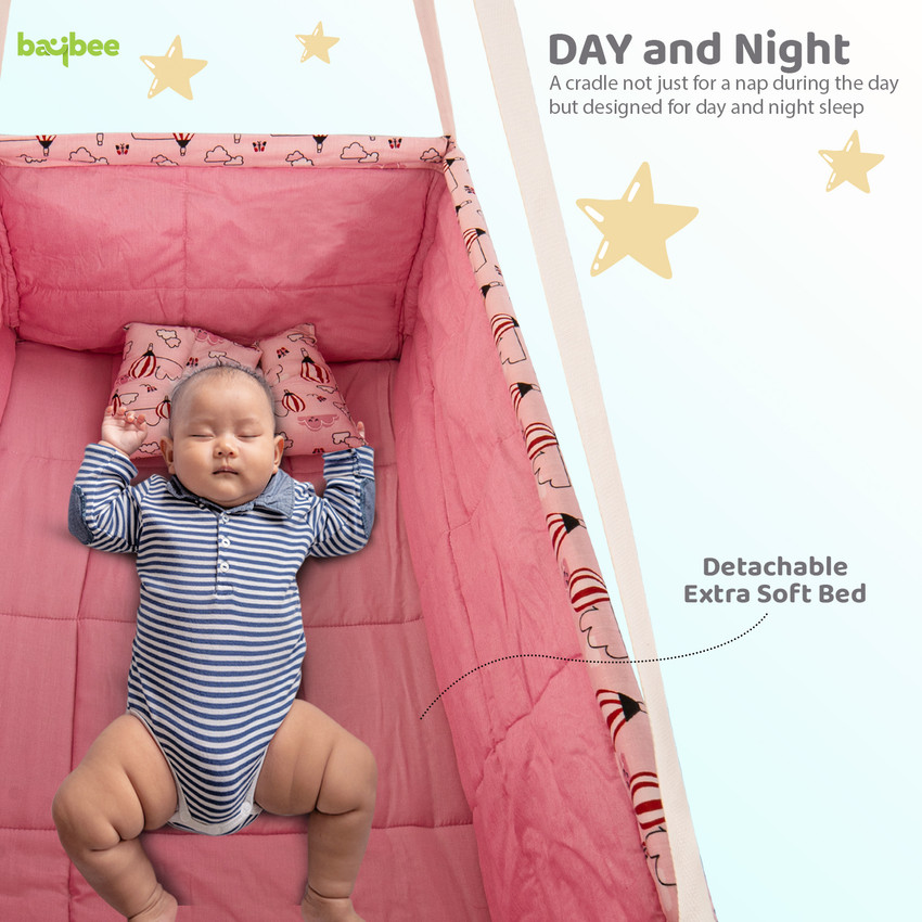 baybee Newborn Baby Swings Hanging Cradle for Baby with Mosquito Net Baby Cradle Swing Buy Baby Care Products in India Flipkart