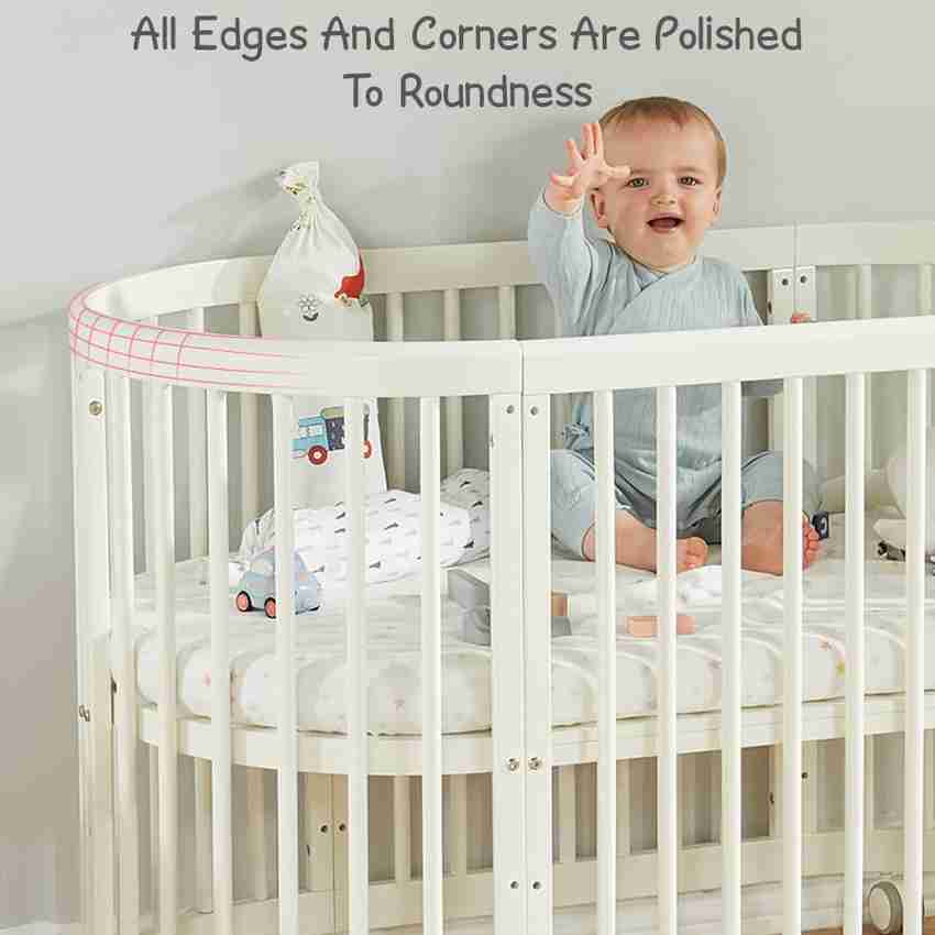 StarAndDaisy Multi functional 6 in 1 Wooden Cot Crib For Baby Small round bed Buy Baby Care Products in India Flipkart