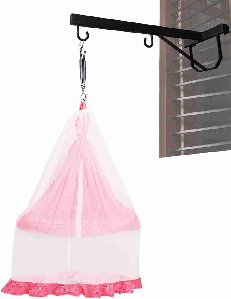 Baby hanging cradle shop with mosquito net