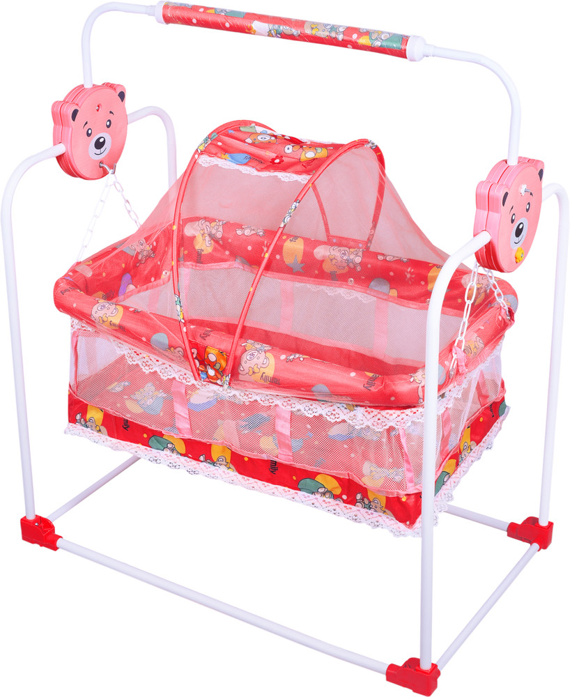 AMAKART Baby Swing Cradle Jhula with Mosquito Net for New Born Baby Buy Baby Care Products in India Flipkart