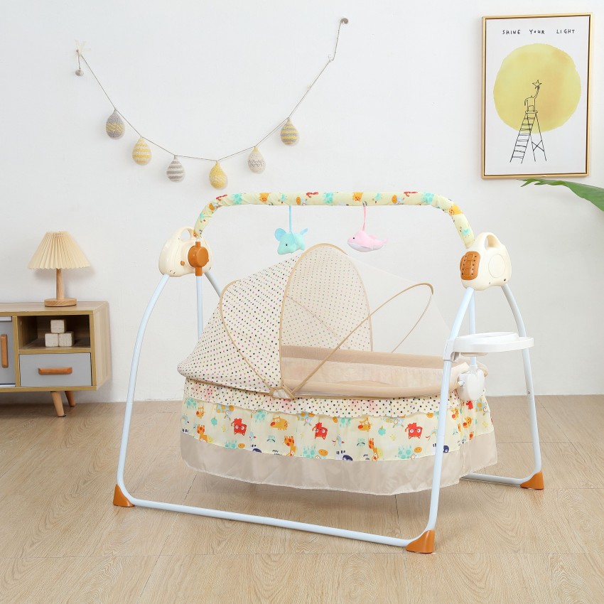 Baby swing hotsell cot electric