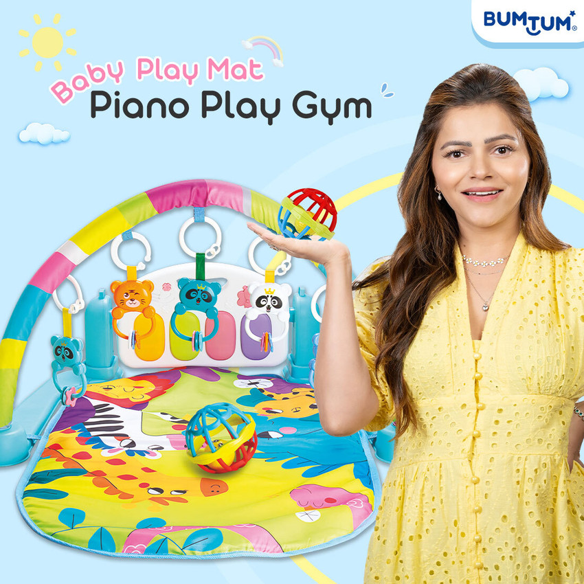 Baby activity mat with piano hot sale