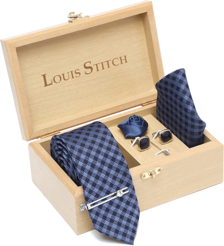 louis stitch mens necktie suit accessories set