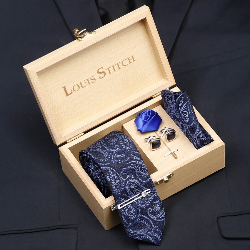 louis stitch mens necktie suit accessories set