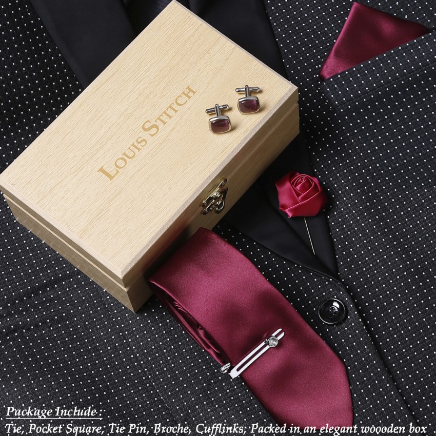 Louis Stitch Mens Neck Ties And Cufflinks - Buy Louis Stitch Mens