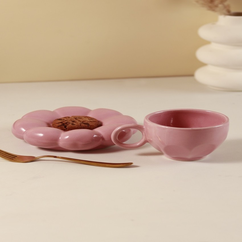 Premium Ceramic Sunflower Bloom Cup and Saucer Set