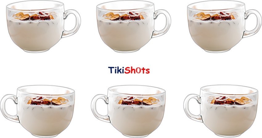 kitchen weapons Pack of 6 Glass TEA CUP 003 Price in India - Buy