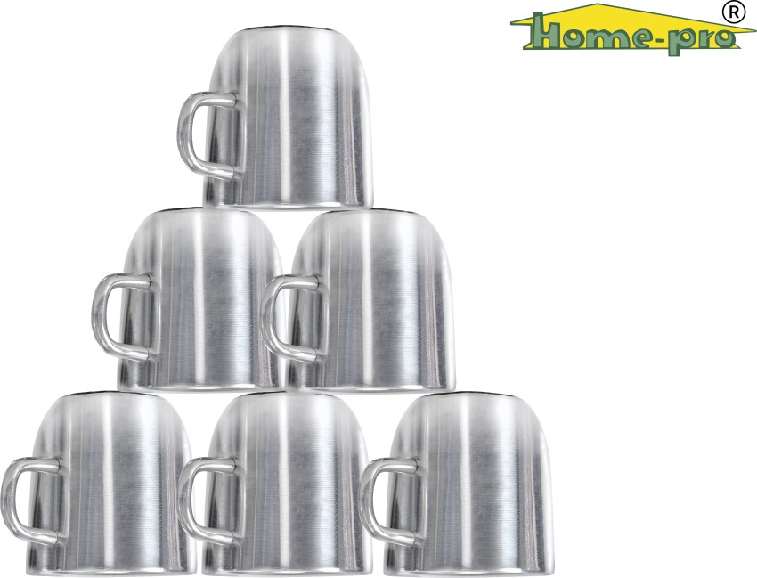 Tea Cups, Steel Tea Cups, Steel Pyali, Chai Pyali Set Of 6 – Ashtok