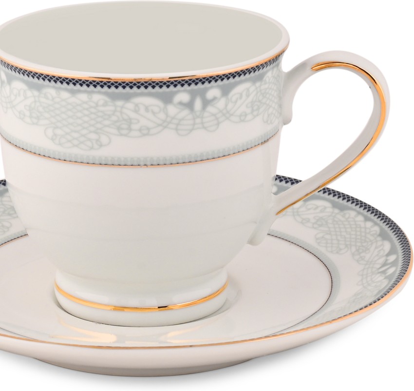 Hitkari Porcelain 16522 Cup & Saucer Set of 6 Pair