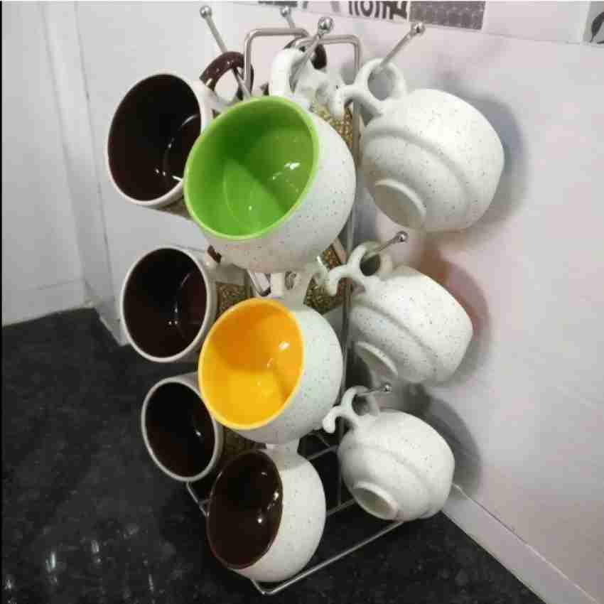 Kitchen Mug Tree Holder Coffee Tea Cup Drying Rack Stand Storage Organizer